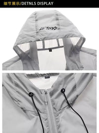 Straw Man Unisex Ice Silk Sun Protection Jacket for Summer Outdoor Activities