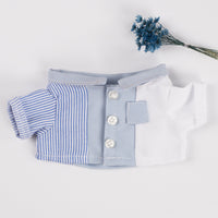 Doll Clothes Cotton Doll Shirt Suit Base Shirt for 10cm 15cm 20cm Plush Dolls