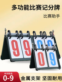 Multi-Sport Flip Scoreboard for Billiards, Basketball, and Badminton