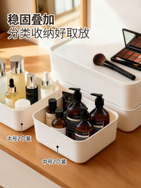 IRIS Japanese Style Desktop Storage Box for Home Kitchen and Wardrobe Organization