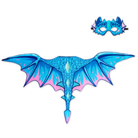 Kids Dinosaur Costume Set with Wings and Mask for Halloween Parties and Dress-Up