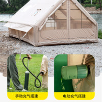 Inflatable Single-Layer Ridge Tent for 3-4 Person Outdoor Camping
