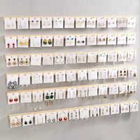 Wall-Mounted Jewelry Organizer Rack for Earrings, Necklaces, and Studs