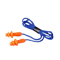 Industrial Noise Cancelling Earplugs for Sleep and Work, Silicone/Foam with Cord