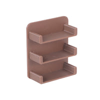 Dollhouse Miniature Bathroom Wall Shelf for Toiletries Toothbrush Storage