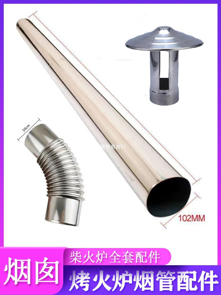 Stainless Steel Stove Pipe and Elbow for Wood Stoves and Heaters