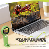 Handheld Digital Microscope for Kids, High-Definition Electronic Magnifier with Photo/Video Function