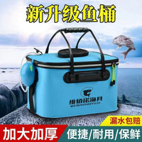 Thickened Live Fish Bucket Folding Fishing Bucket Multi-functional Fish Tank for Outdoor Fishing