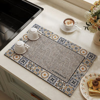 American Retro Diatomaceous Earth Kitchen Countertop Drying Mat for Bar Sink Coffee Machine