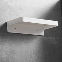 Wall-Mounted Bathroom Shelf with Phone Holder - No-Drill or Drill Installation