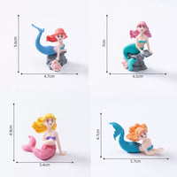 Mermaid and Shell Micro Landscape Ornaments for Aquarium Decor