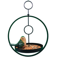 Creative Iron Art Hanging Bird Feeder & Waterer for Garden Decoration