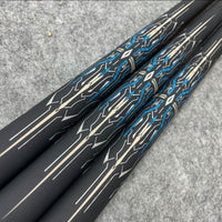 Leopard Carbon Fiber Billiard Cue Stick for Chinese Eight Ball Pool, Integrated Design