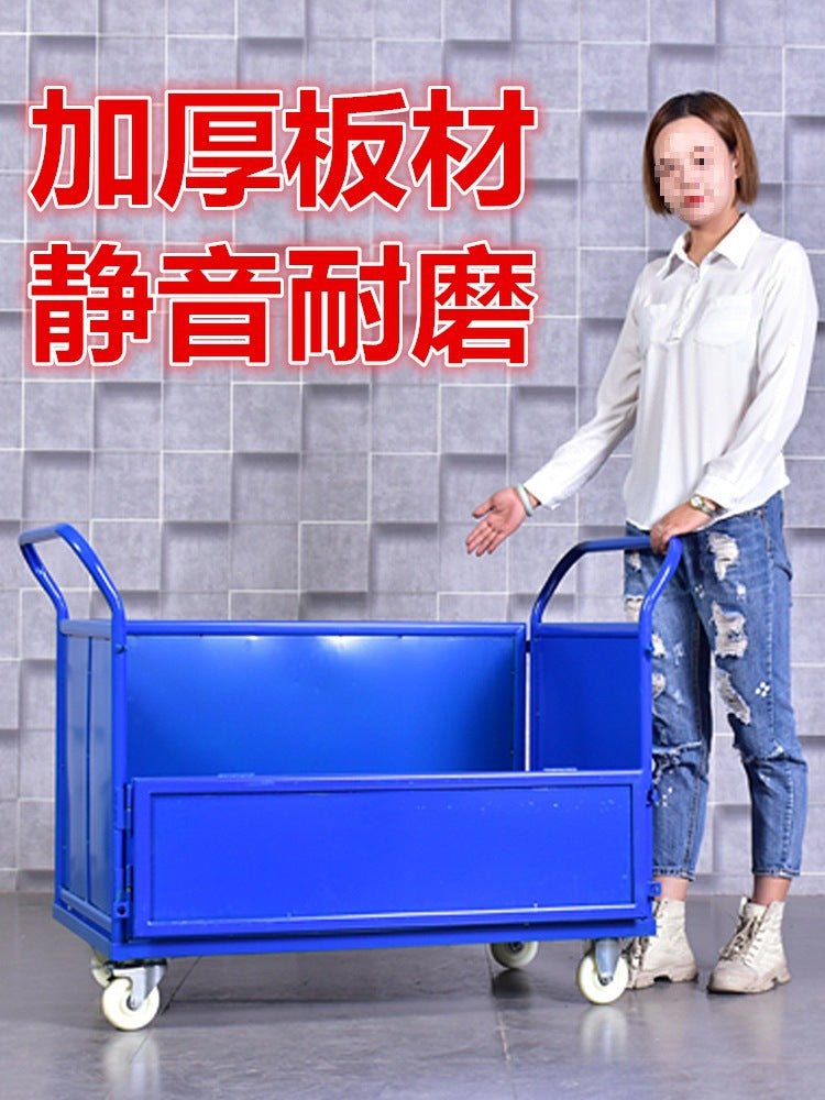 Foldable Platform Cart with Wheels for Material Handling and Logistics