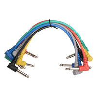 Guitar Bass Pedal Patch Cables Right Angle Audio Cable Set
