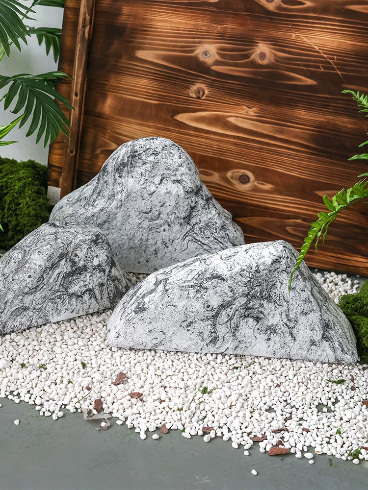Artificial Rock Garden Ornament for Outdoor & Indoor Landscaping