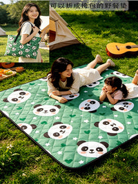 Portable Outdoor Picnic Blanket Mat, Machine Washable, Waterproof & Moisture-proof for Camping, Beach, and Travel