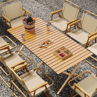 Portable Folding Camping Table and Chair Set for Outdoor Picnics and BBQ