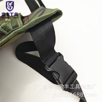 Camouflage Oxford Cloth Tool Waist Bag for Gardening and Outdoor Activities