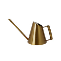 Vintage Stainless Steel Watering Can for Indoor Plants, Small Tapered Design