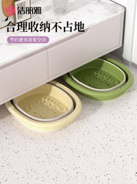 Jie Li Ya Foldable Foot Bath Bucket, 10L Portable Insulated Foot Soaking Tub for Travel and Home Use