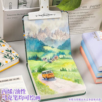 Acrylic Marker Sketchbook with Flip-Through Design, Portable Blank Art Book for Watercolor and Sketching