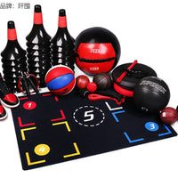 Basketball Footwork Training Mat & Hurdles Set for Kids & Youth