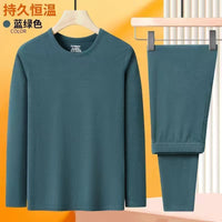 Men's Thermal Underwear Set, Crew Neck Fleece Lined Base Layer for Winter