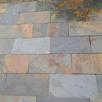 Natural Bluestone Slabs for Outdoor Paving and Landscaping, Rustic Yellow Stone for Gardens and Pathways