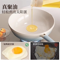 SOWE Titanium Ceramic Non-stick Wok Pan for All Cooktops