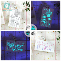 Luminous Butterfly Temporary Tattoos for Music Festivals - Waterproof & Semi-Permanent Face/Body Stickers