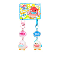 UV Color-Changing Parrot Couple Keychain Set for Bags and Accessories
