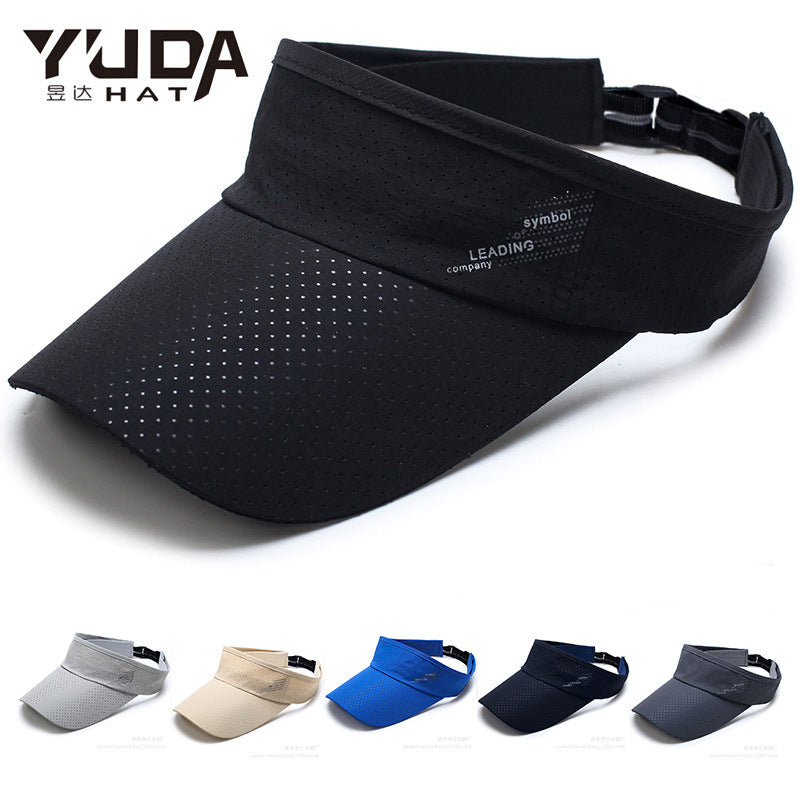 Quick-Dry Open-Top Sun Visor for Men and Women, Outdoor Sports Running Marathon Sun Protection Hat