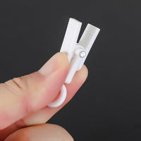 Rotatable Plastic Display Clips with Hooks for Socks, Hats, and Curtains
