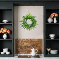 Lavender Artificial Wreath for Front Door & Home Wall Decor