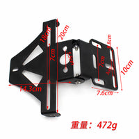 Motorcycle Adjustable License Plate Holder with Tail Light & Turn Signals