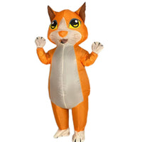 Halloween Inflatable Cat Costume for Adults - Black Cat / Orange Cat