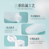 Travel Dispenser Bottles Set for Shampoo, Lotion, and Toiletries - Portable Skincare and Cosmetic Containers