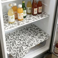 Refrigerator Drawer Liner Mats - Absorbent, Non-Slip, Cuttable Shelf Liners for Kitchen Cabinets & Tables