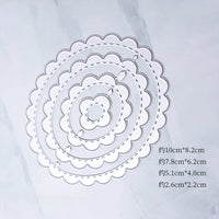 Lace Oval Carbon Steel Embossing Die for DIY Cards and Paper Crafts