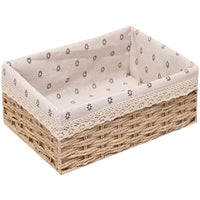 Handwoven Desktop Storage Basket for Home Living Room, Snacks, Keys, and Sundries