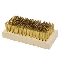 Wire Brush Set for Rust Removal, Deburring, and Cleaning - Copper and Stainless Steel Bristles
