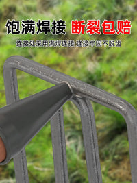 Manganese Steel Rake with Wooden Handle for Gardening and Farming