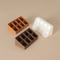 Dollhouse Miniature Multi-Grid Storage Box Desktop Display Shelf Model Supermarket Rack Prop for OB1 Dolls