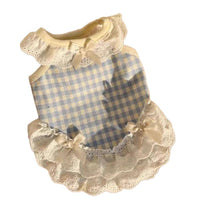 Princess Lace Vest Dress for Cats and Small Dogs, Lightweight Spring/Summer Pet Apparel