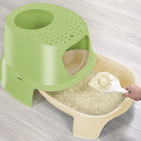 Double-Layer EVA Cat Litter Mat with Honeycomb Design, Foldable and Odor-Proof