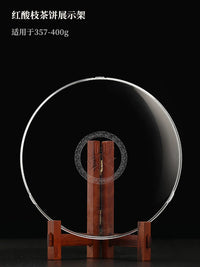 Puerh Tea Cake Display Stand with Dustproof Acrylic Case