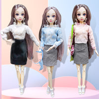 Doll Clothes Set for 30cm 1/6 BJD Dolls, Fashion Outfits with Tops, Pants, Skirts
