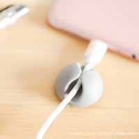 Self-Adhesive Cable Clips for Desk Organization, Wire Management Holders