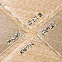 Clear PVC Floor Mat for Entryway & Office Chairs - Waterproof, Non-Slip, Easy Clean Protection